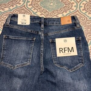 RFM dark blue 7/28 high rise bootcut new never been worn